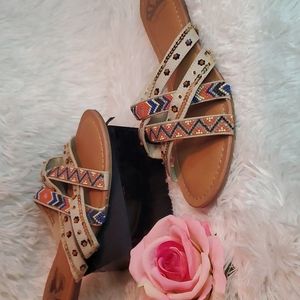 Sandals size 8, runs a little small